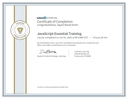 Preview thumbnail for JavaScript Essential Training certification